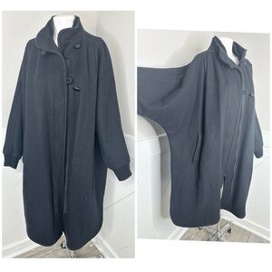 HERMAN KAY BLACK BATWING VINTAGE WOOL JACKET/ PRELOVED/ Size - MEDIUM